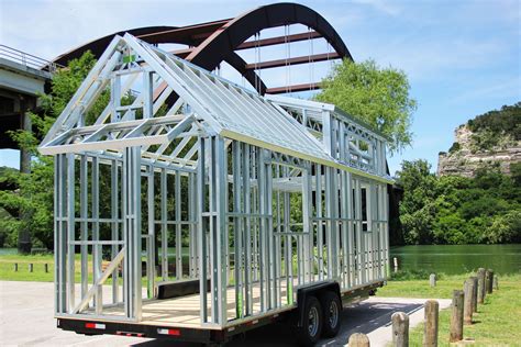 tiny house metal framing|tiny house on camper frame.